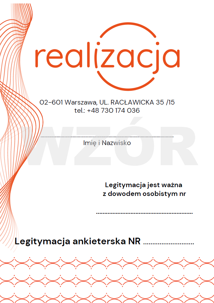 wzór legitymacji